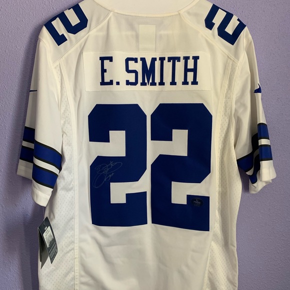 Dallas Cowboys Signed Emmett Smith Jersey - Picture 1 of 5